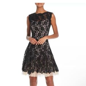 Chic Black Lace Mini Dress